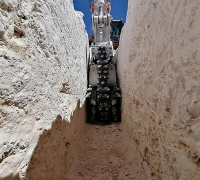 Trench excavation