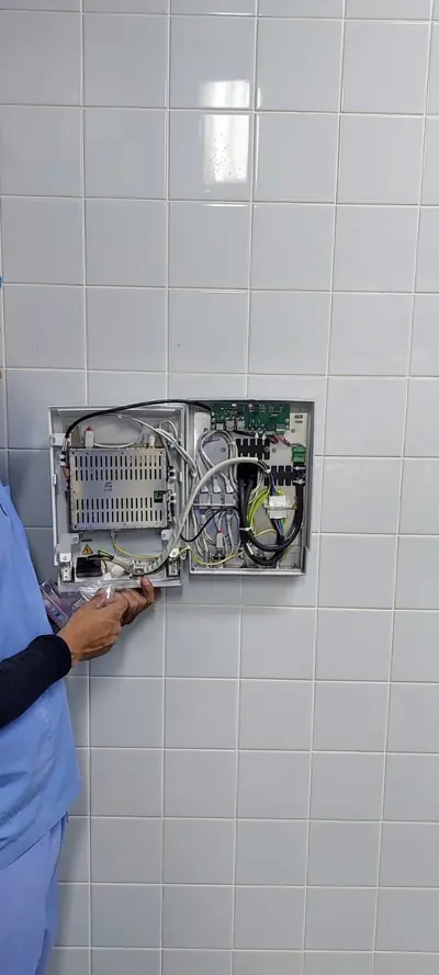 Medical control panel installation
