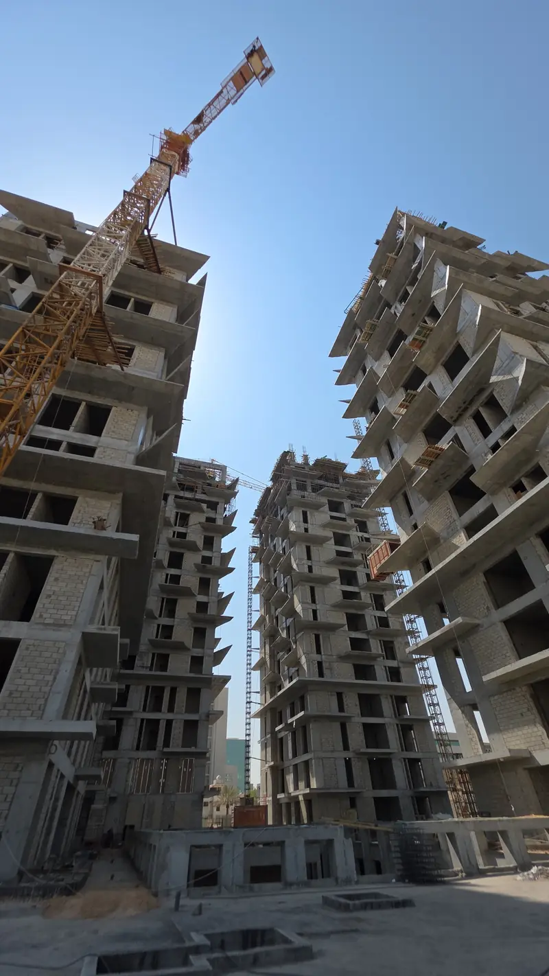High-rise towers under construction in Riyadh